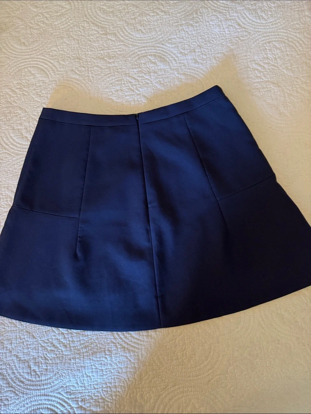 J. Crew Navy Circle Skirt with Panel Seams